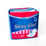 Hot Sale Oem Brand High Absorbent  Cotton Blue printing Sanitary Napkins In China Factory for sale