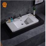 Linear Design Solid Surface Wash Basin Under Counter Wash Basin for sale