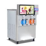 Cocktail Coffee Ice Slush Machine Double Cylinder CE Frozen Soft Drink for sale
