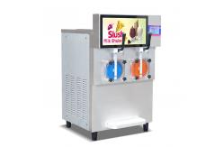 China Cocktail Coffee Ice Slush Machine Double Cylinder CE Frozen Soft Drink supplier