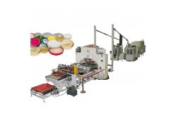 China Automatic Customizable Twist Off Cap Machine , Tin Cap Making Machine supplier