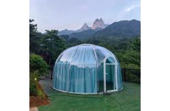 China PC Transparent Dome House Clear Bubble Tents With Lighting System And UV Protection supplier