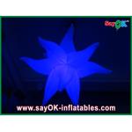 Purple Green Fireproof Giant Inflatable Stars LED Light For Party Decorations for sale