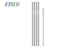 China Unbreakable Short Metal Drinking Straws For Freeze Juice Puddings Fruit Jellies supplier