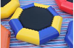 China PVC Material Inflatable Water Games , Airtight Inflatable Bungee Jump Round Trampoline Sealed supplier