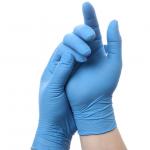 12X24CM Nitrile Safety Gloves / En455 Nitrile Gloves S M L XL for sale