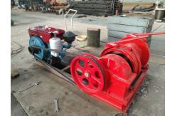 China Diesel Engine Winch 1.5 Ton Conveying Hoisting Machine For Construction supplier