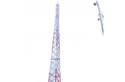 China 3 Legs Angular 330KV Telecommunication Steel Tower With Hot Dip Galvanized Brackets supplier