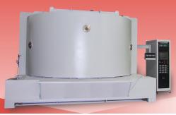 China Pvd Chrome Vacuum Metalizing Machine Automotive Logo Chroming Vertical Orientation supplier