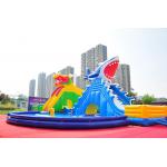 Large pool inflatables water pool inflatable swimming with inflatable slide commercial water slide for kids and adults for sale