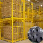 ISO Galvanised 100mm Feet 6.4mm Metal Folding Container for sale