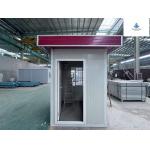 Customizable Mobile Steel Security Booth Durable Aluminum Window Included for sale