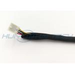 Black Self Wrapping Split Braided Sleeving , Self Closing Sleeve Cable Harness for sale