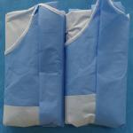 China 510K Reinforced SMS Nonwoven Hospital Grade Aami Level 4 Surgical Gown EO Sterilie manufacturer