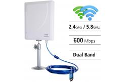 China 5GHz Dual Band Outdoor Wifi Antenna , FCC Wifi Network Booster Antenna supplier