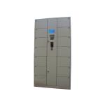 Electronic Coins Banknotes Luggage Lockers , 14 Doors Metal School Lockers for Park / Gym / Library for sale