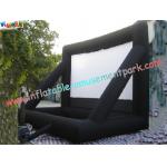 Commercial Portable 0.55mm PVC Tarpaulin Inflatable Projection Screen For Outdoor for sale