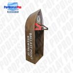 Visual Merchandising Custom Cardboard Shelf Display PVC Clear Window For Beverage Drinks for sale
