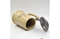 China Beer festival custom ceramic beer mug with metal lid supplier