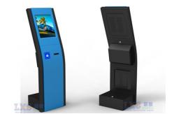 China Floor Standing Self Service Banking Kiosk Machine With Rfid Card Reader supplier