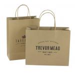 Cardboard Packaging Brown Craft Shopping Paper Bag With Handles for sale