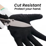 Versatile 18 Gauge Cut Resistant Work Gloves Nitrile Coating Touchscreen Safety Gloves