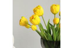China Home soft furnishings, artificial flower bouquets, studio shooting props, 5 double-petaled tulips supplier