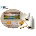 Aqueous 420gsm Inkjet Poly Cotton Canvas Roll Waterproof For Epson HP Canon for sale