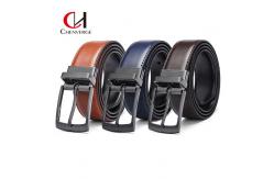 China Wearable Leather Men'S Business Belt With Reversible Buckle supplier