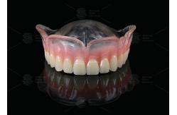 China Vertex Clear And Pink Full Denture Virtually Unbreakable Affordable Partial Dentures supplier