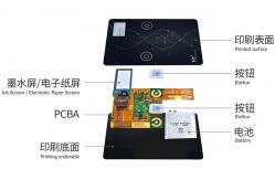 China IP68 Rechargeable OTP Security Card Magnetic Suction 1.4mm Thickness supplier