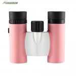 FORESEEN 8x21 Porro Prism Pink Toy Binoculars , Compact Plastic Toy Binoculars for sale