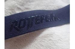 China 30mm Custom Logo Silicone Rubber Strip / Non Slip Elastic Band supplier