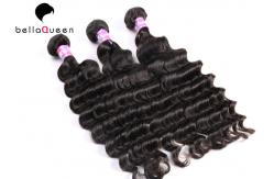 China Virgin Mongolian Deep Wave Halo Double Wefted Hair Extensions 8-30 Length supplier
