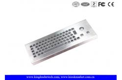 China Compact 65 Keys Brushed Industrial Keyboard With Trackball supplier