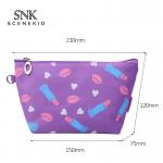 Waterproof Custom Print Fancy Bride PU Makeup Bag for sale