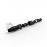 Audio Female 5 Pin Plug Connector XLR Indoor Use Black Shell
