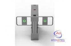 China Gym Vertical 180cm Width Swing Barrier Gate Dual Movement Gate supplier