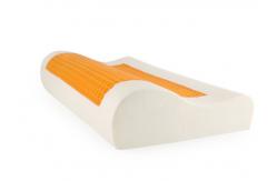 China Breathable Memory Foam Neck Pillow Slow Recovery Ergonomic Cooling 50D Foam Density supplier
