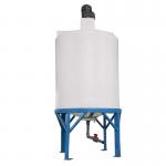 1500L Cone Bottom Plastic Water tank Mixing tank with an Agitator for sale