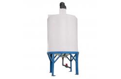 China 1500L Cone Bottom Plastic Water tank Mixing tank with an Agitator supplier