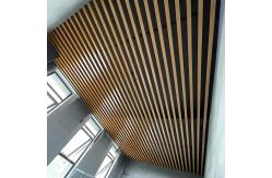 China Aluminum U Shaped Baffle Ceiling Customized Size Metal Suspended Baffle Ceiling supplier