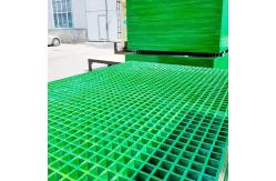 China 40*40mm Green FRP Gratings Fibreglass Floor Grating Easy Installation supplier