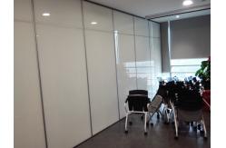 China Movable Folding Partition Wall System Aluminium Frame Melamine Finish supplier