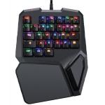 One Handed Razer Grade Quiet Xbox Gaming Keyboard RGB Luminescence for sale