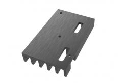 China 6060 Alloy Aluminum Heatsink Extrusion Profile Black Anodized Electrophoretic supplier