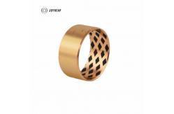 China Alloy Graphite Bronze Bushing Oil Pockets Bronze Wrapped Plain Bearings supplier