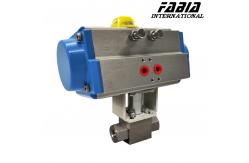 China Pneumatic High Pressure Two Way Internal Tooth Ball Valve supplier