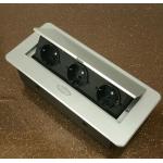 European Standard Conference Table Pop Up Desktop Socket With Zinc Alloy + Iron Plate Material for sale