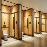 Customizable Stainless Steel Public Bathroom Partitions for sale
